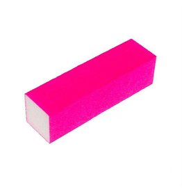 Merkloos Nagel polijstblok Neon Pink