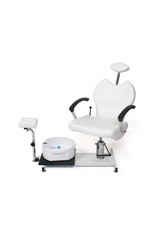 Merkloos Pedicurestoel incl. voetenbad Wit (instelbaar in de gewenste stand)