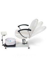 Merkloos Pedicurestoel incl. voetenbad Wit (instelbaar in de gewenste stand)