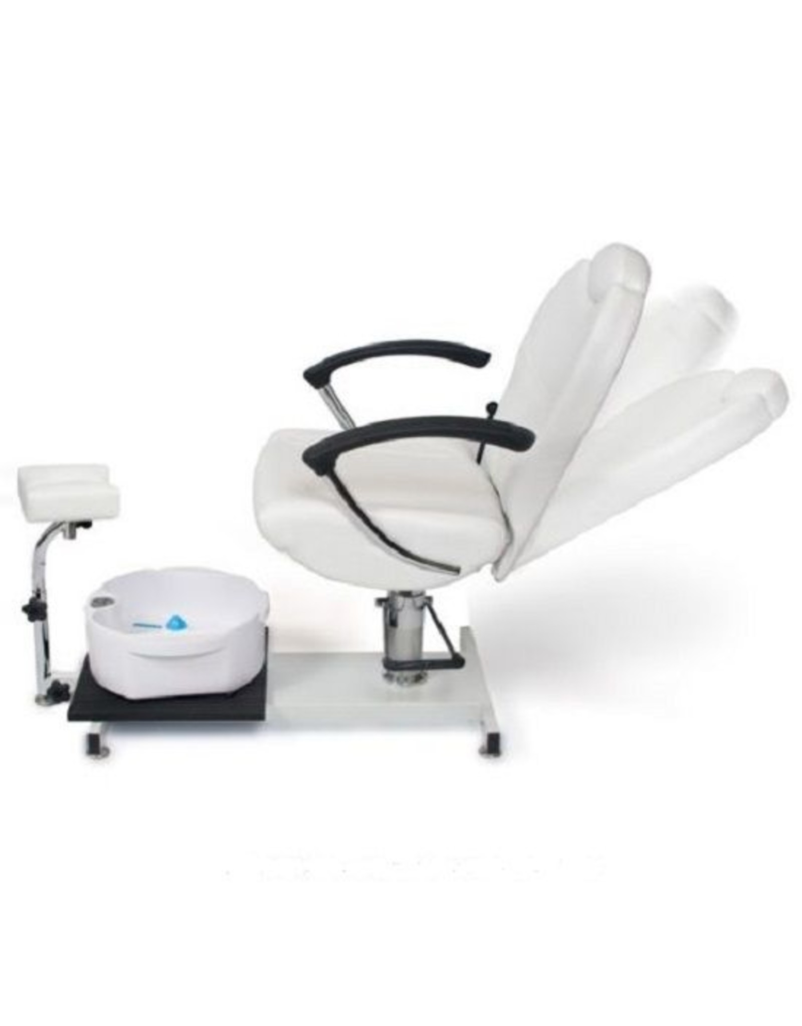 Merkloos Pedicurestoel incl. voetenbad Wit (instelbaar in de gewenste stand)