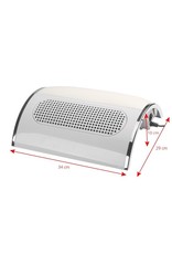 Mega Beauty Shop® Stofafzuiger met 3 motoren Wit  incl. 3 MBS® trapeze vijlen