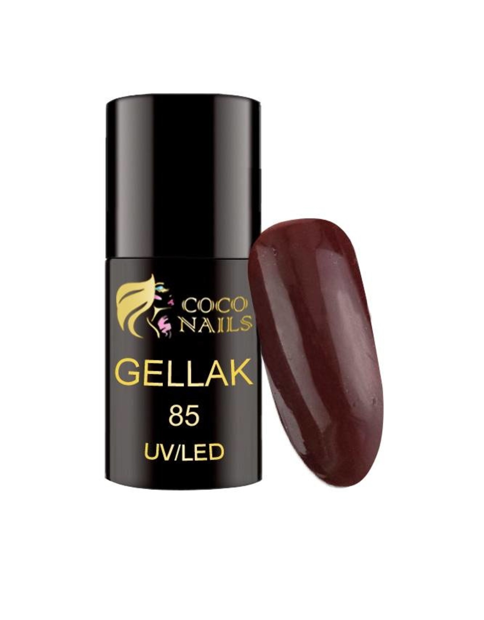 Coconails Gellak Zeer Donker Bruin 5 ml