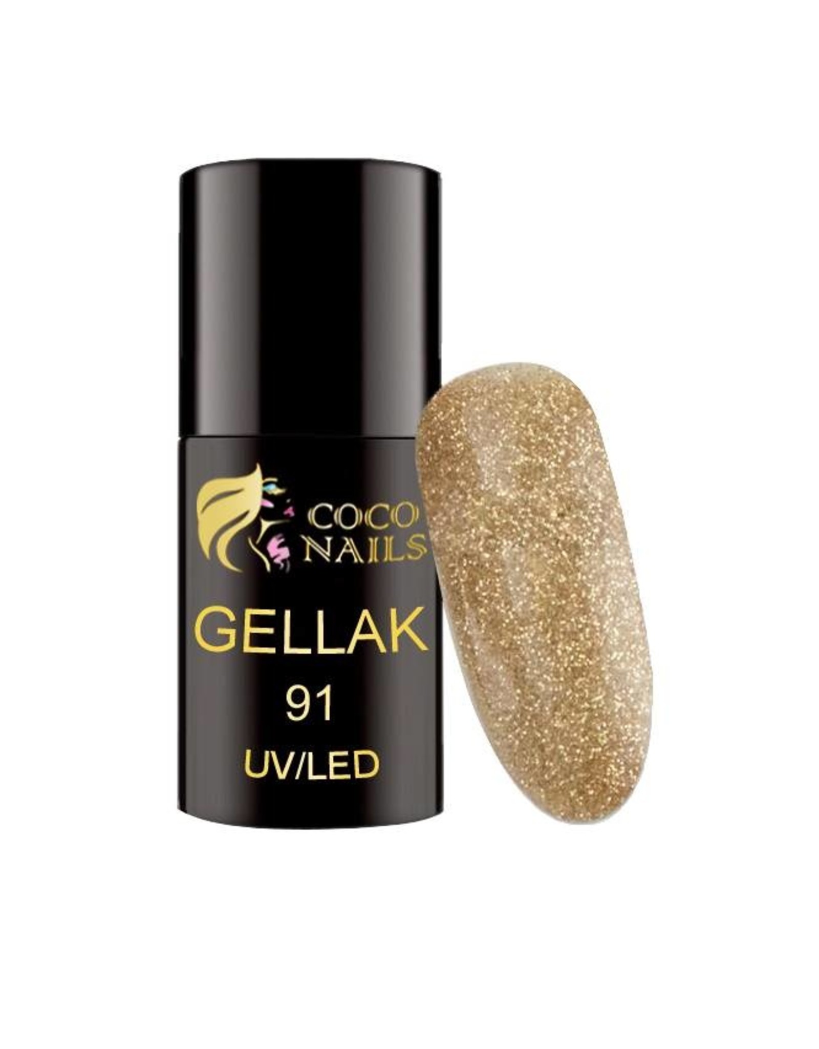 Coconails Gellak Glitter Gold 5 ml