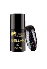 Coconails Gellak Glitter Zilver/Zwart 5 ml