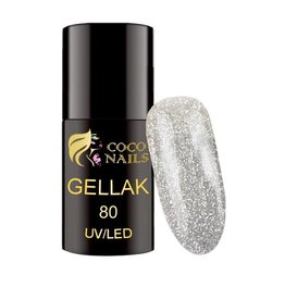 Coconails Gellak Glitter Zilver 5 ml (nr. 80)