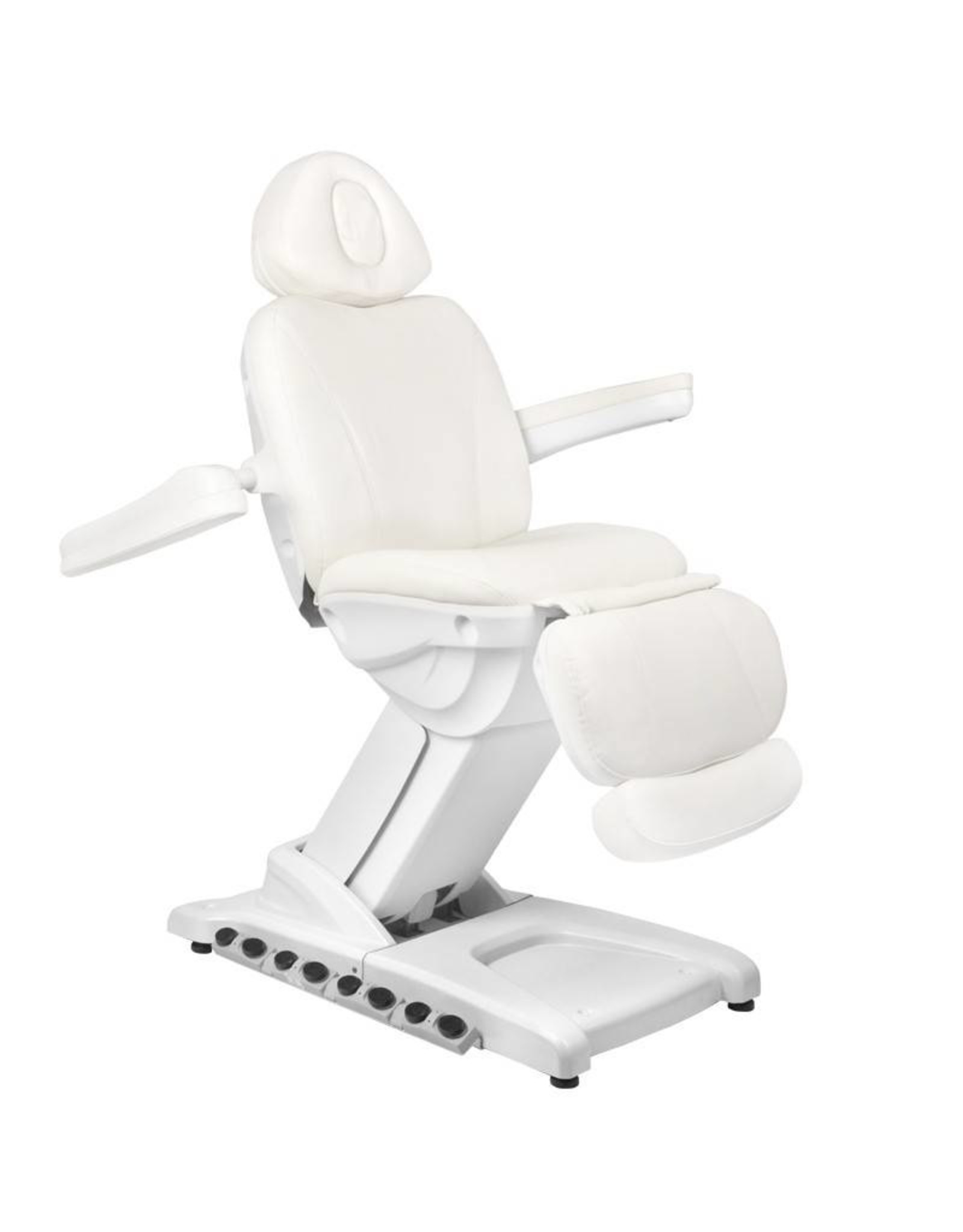 Merkloos Elektrische Behandelstoel  Wit met stoelverwarming (4 motoren)