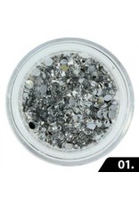 Merkloos Nailart Glas Steentjes 2 mm Merkloos Nailart Glas Steentjes 2 mm