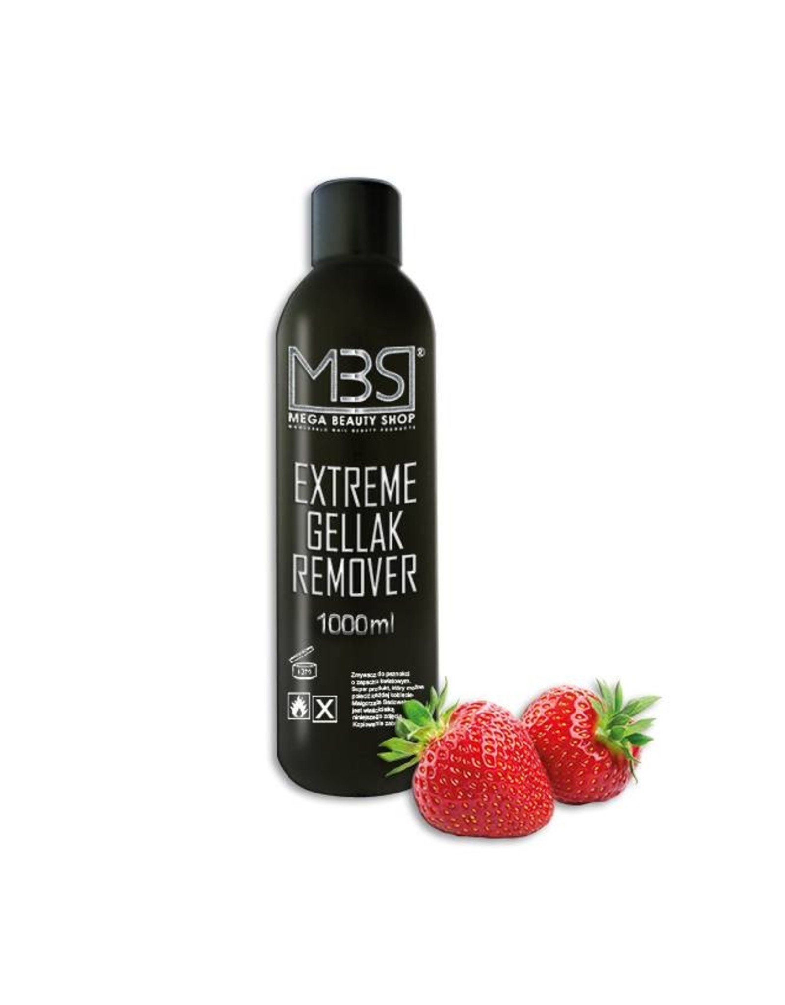 Mega Beauty Shop® Extreme gellak remover (1000 ml)     met aardbeiengeur