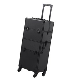 Mega Beauty Shop® Aluminium Trolley  2 in1 Zwart