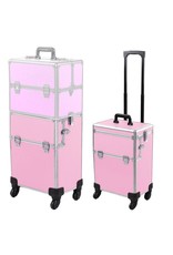 Mega Beauty Shop® Aluminium Trolley 2 in1  Roze