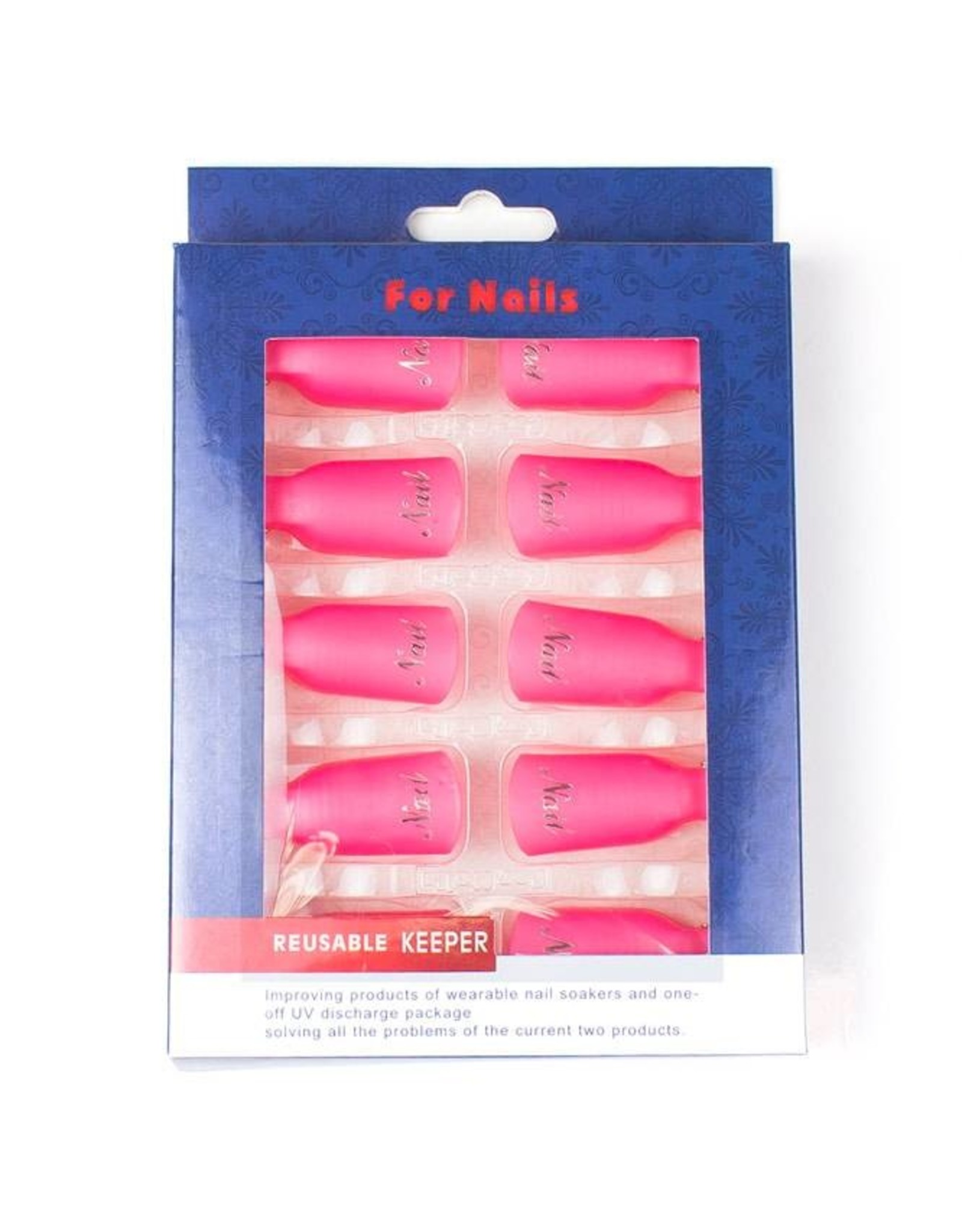 Merkloos Soak-Off Nail Soakers Roze