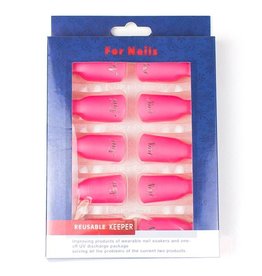 Merkloos Soak-Off Nail Soakers  Roze