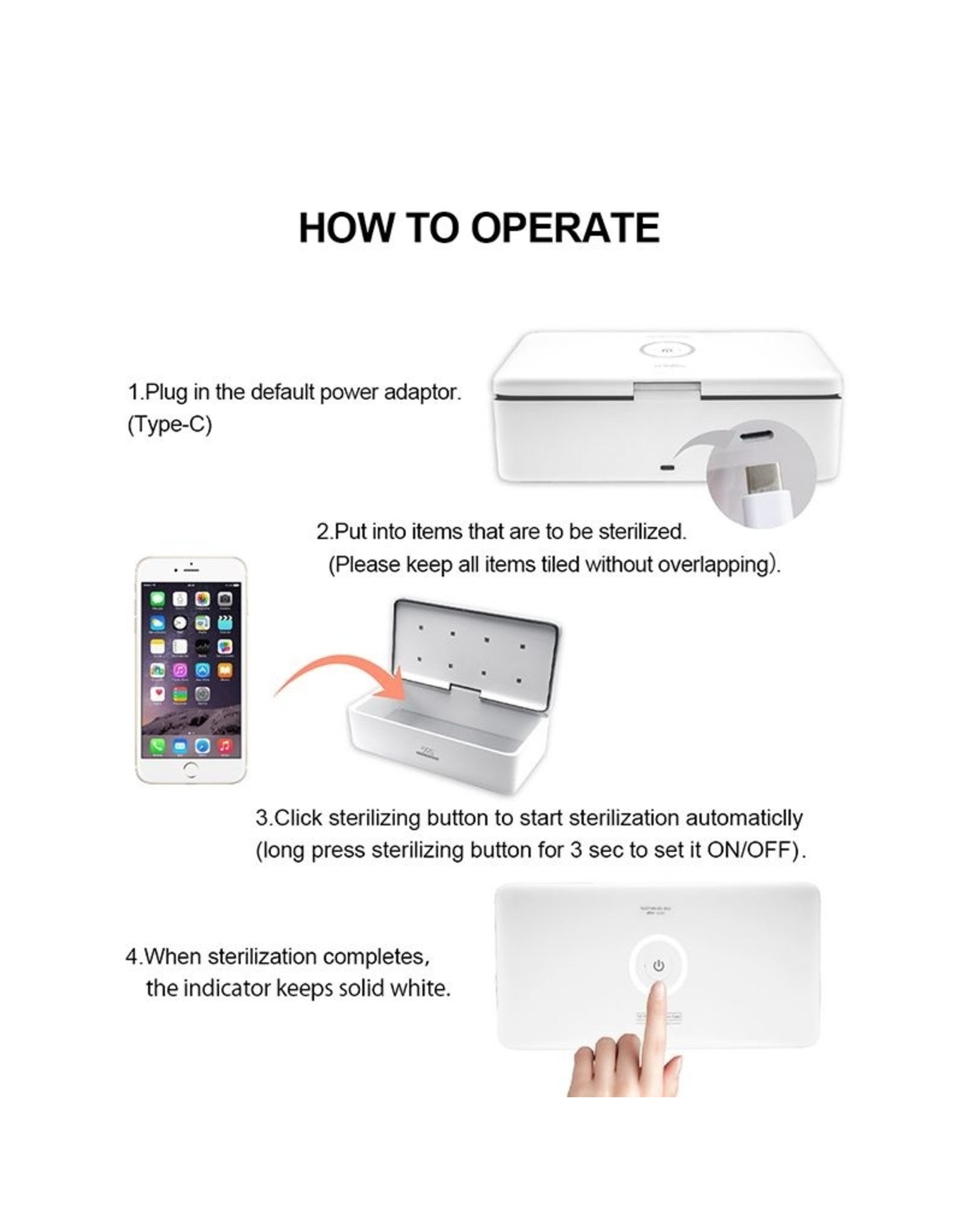 SUN Sterilisator en desinfectie UV-box