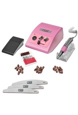 Mega Beauty Shop® Nagelfrees JD500  35Watt -Roze + 3 trapeze vijlen, bitsetje en 30 schuurrolletjes  MBS®