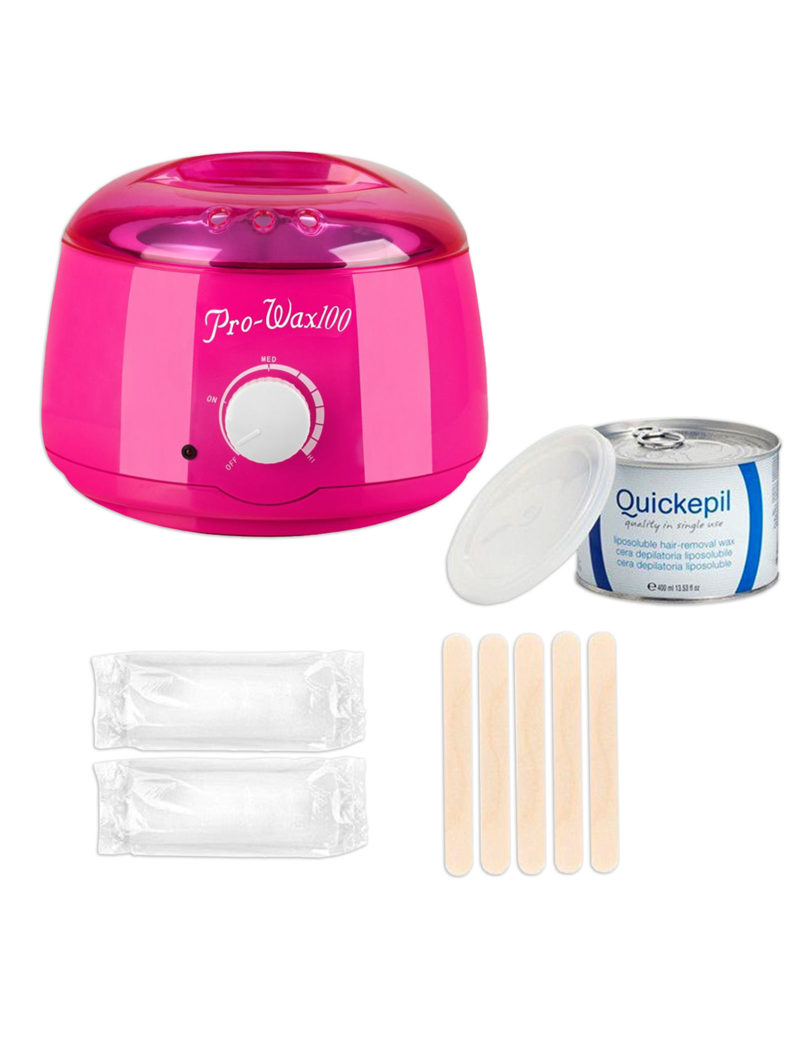 QUICKEPIL Waxapparaat Pro Wax 100 starterset 6. Fuchsia