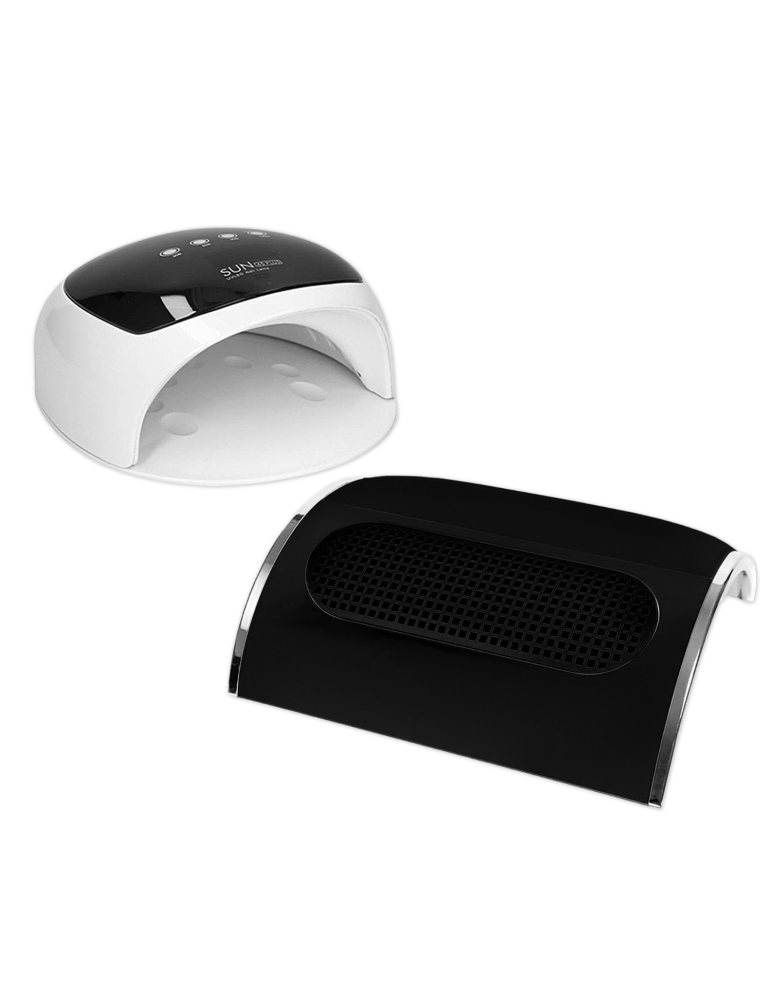 Mega Beauty Shop® Sun4 S plus UV/LED + Stofafzuiger Zwart