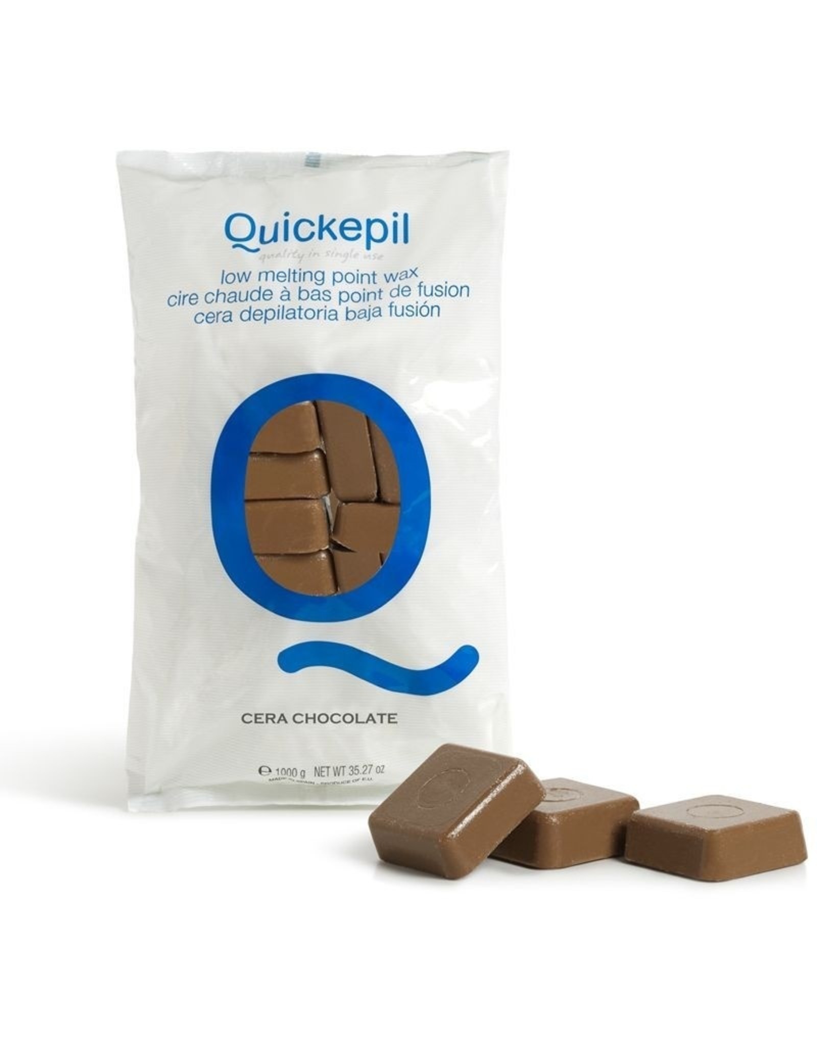 QUICKEPIL Ontharingshars blokken 1kg. Choco