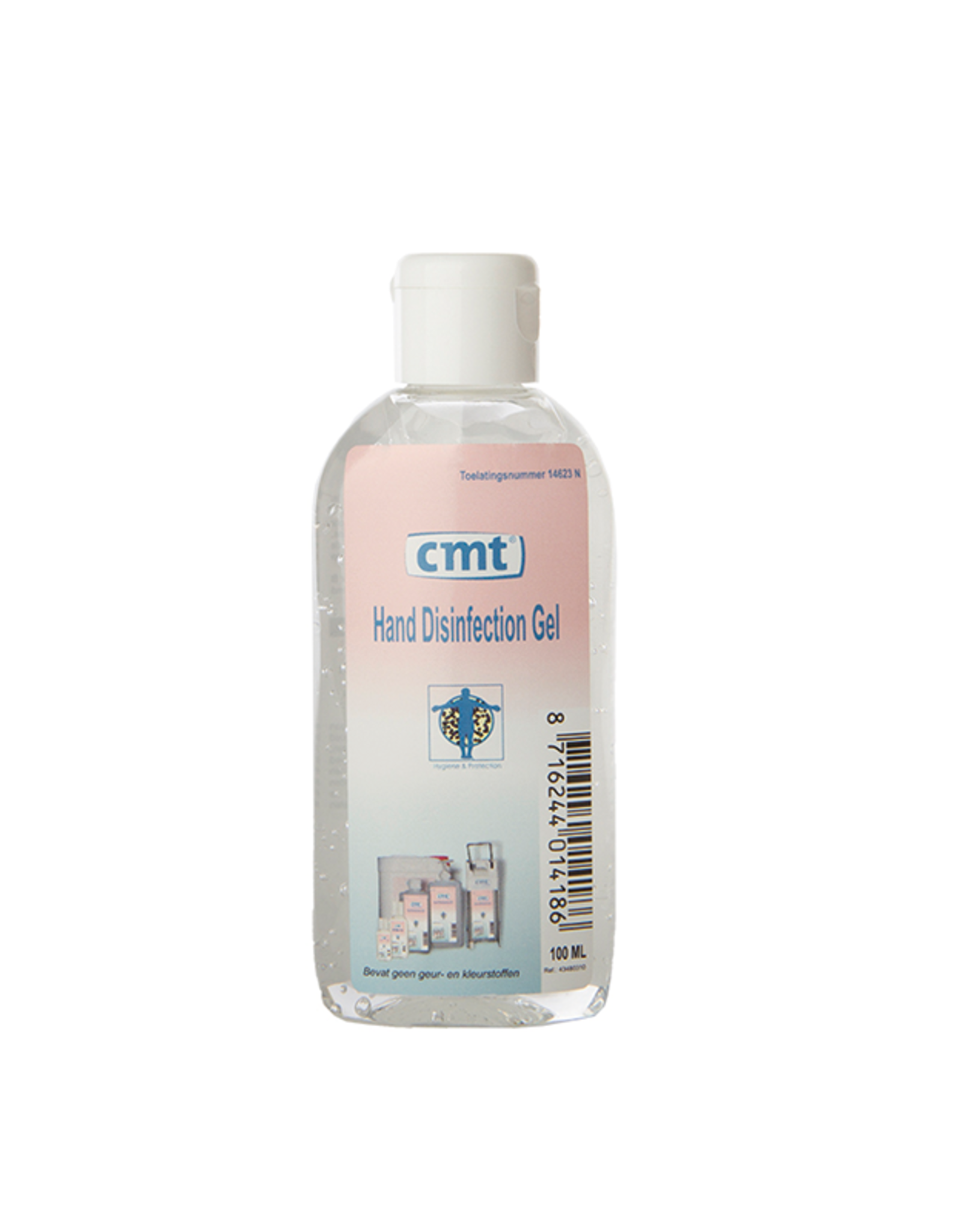 CMT Mondkapjes 10 stuks & 2x 100ml. Hand Desinfectie alcoholgel  (02)