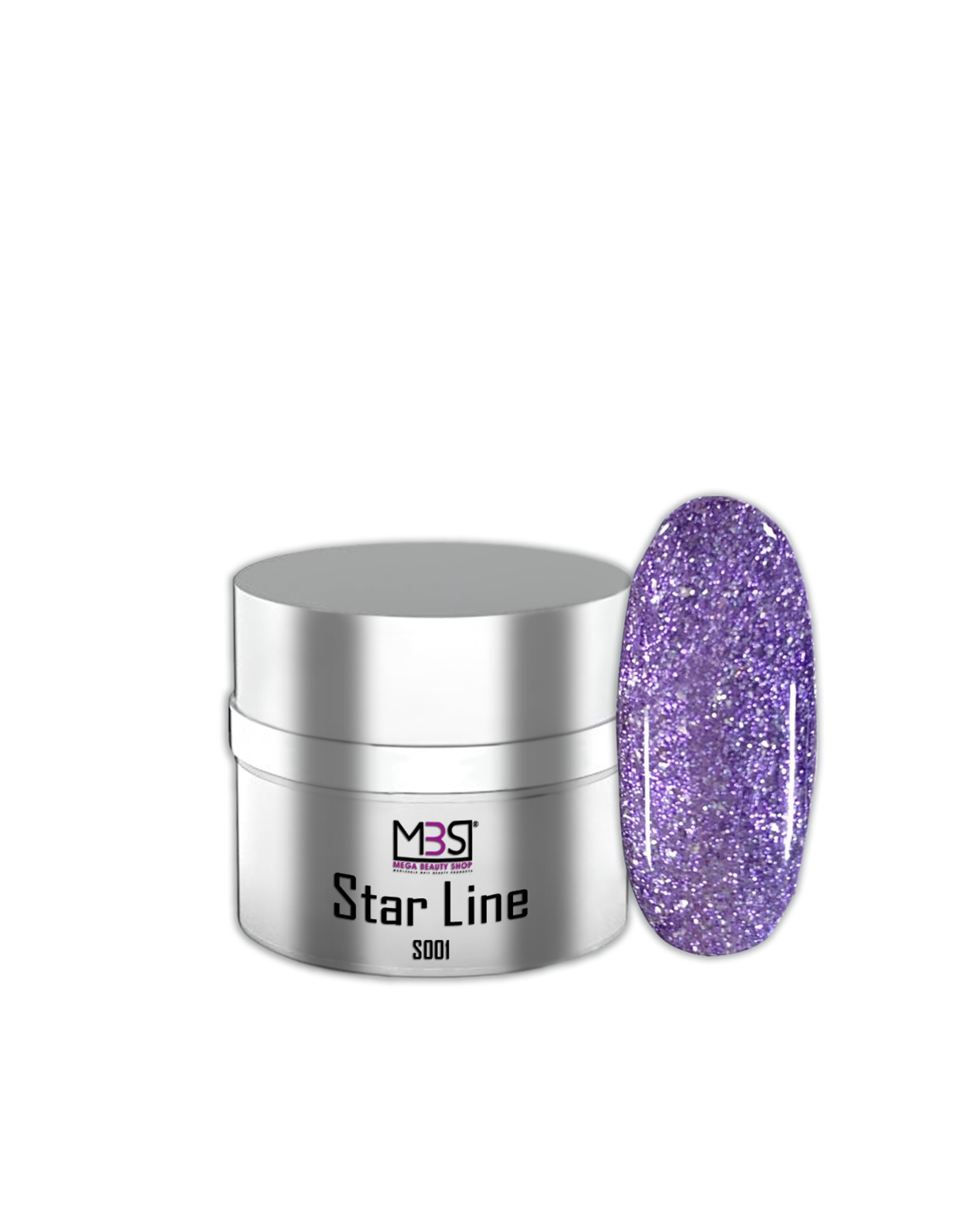 Mega Beauty Shop®  Color gel Glitter  UV/LED  (023)