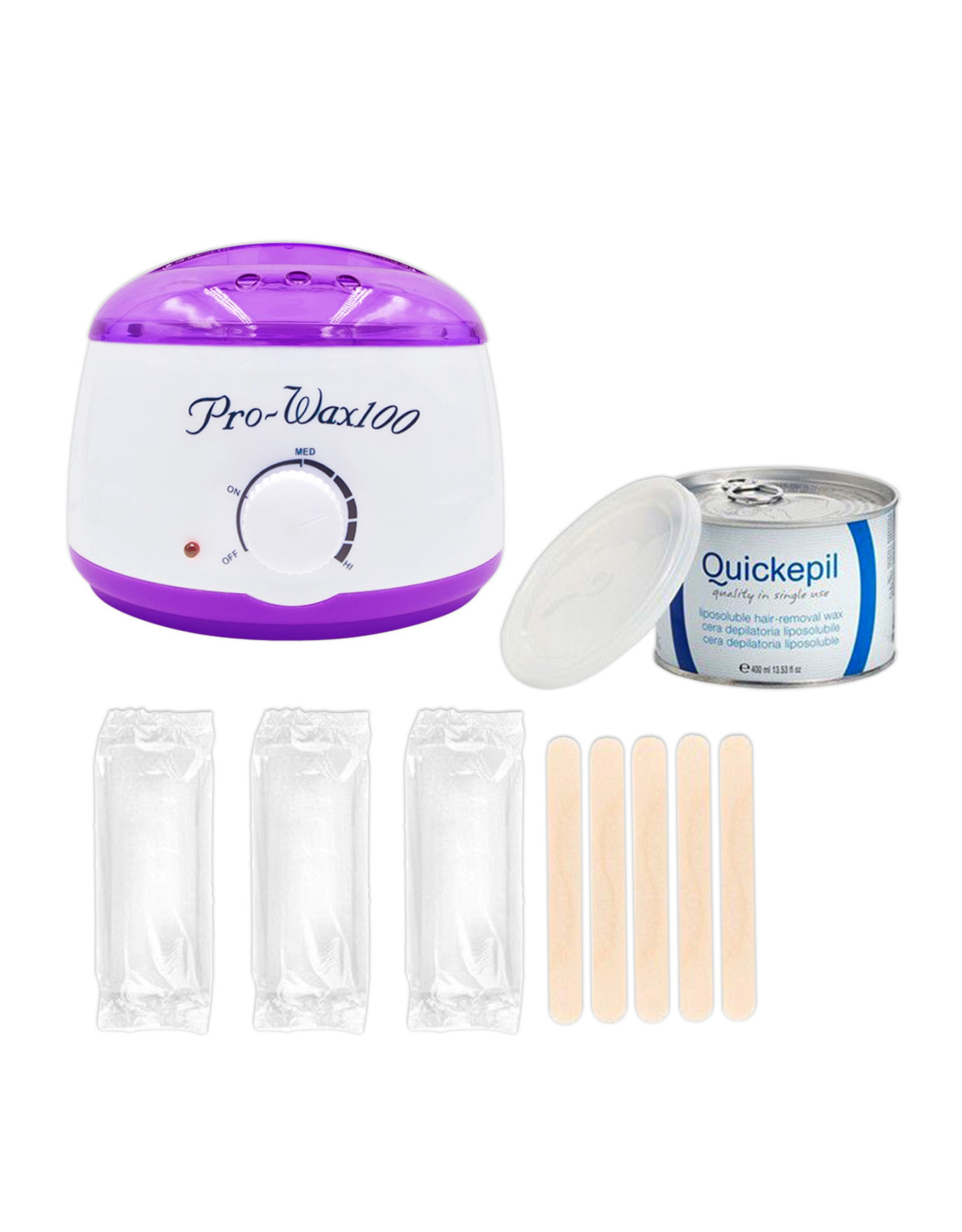 Mega Beauty Shop® Waxapparaat Pro Wax 100 starterset 7. Wit-paars