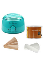 Mega Beauty Shop® Waxapparaat starterset  100Watt  -Wax Ontharen Apparaat - Ontharingsset - Waxverwarmer -Turquoise