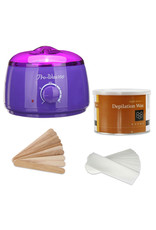 Mega Beauty Shop® Waxapparaat starterset  100Watt  -Wax Ontharen Apparaat - Ontharingsset - Waxverwarmer-Paars