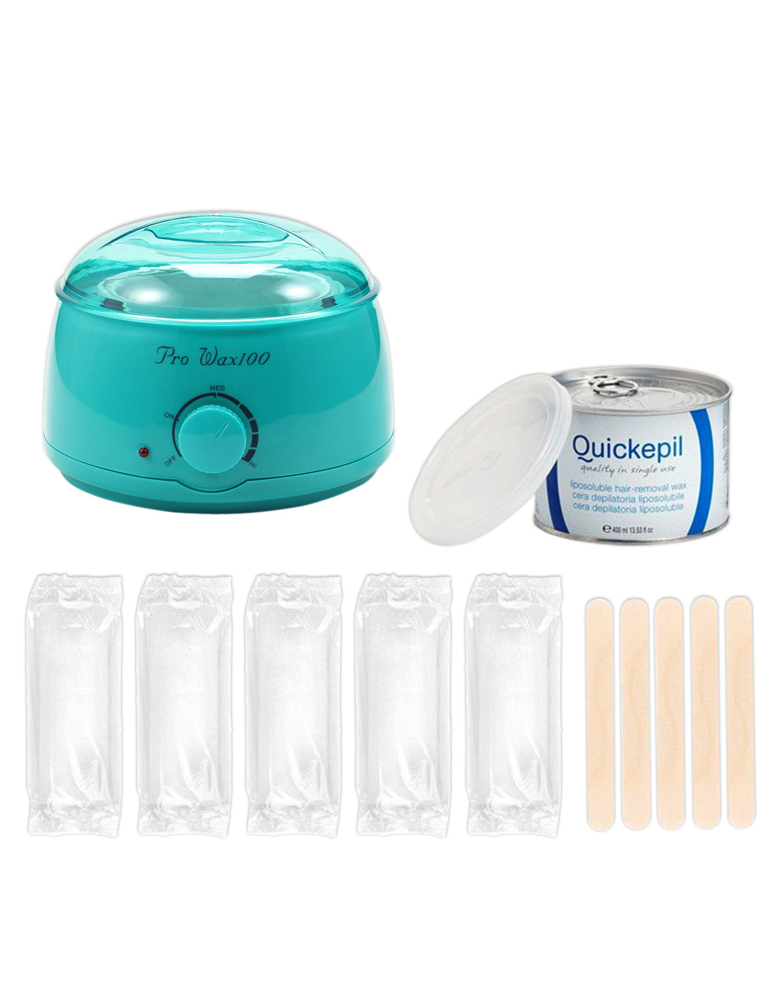 Mega Beauty Shop® Waxapparaat Pro Wax 100 starterset 8. Turquoise