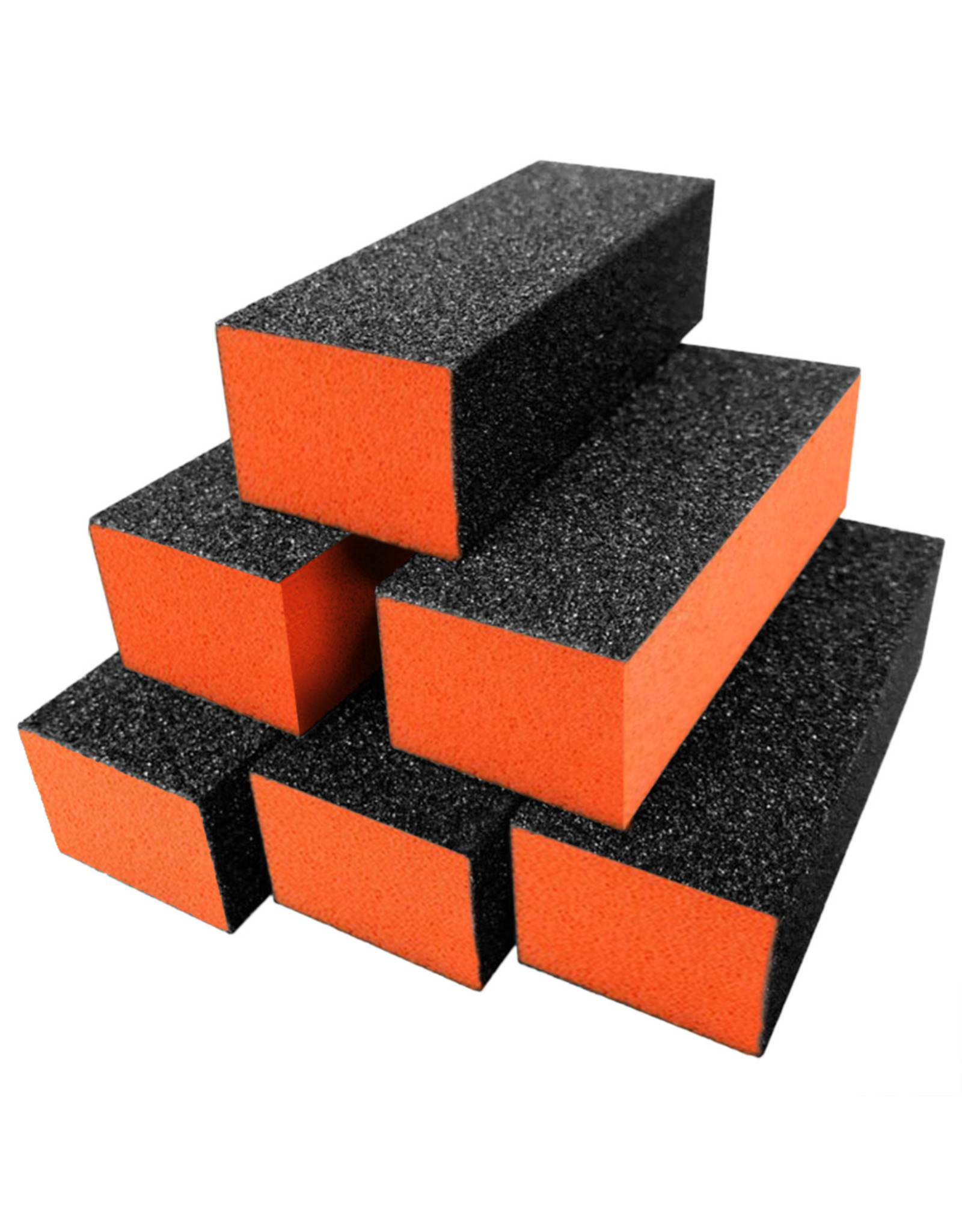 Mega Beauty Shop® Polijstblok Zwart/Oranje  (1stuk)