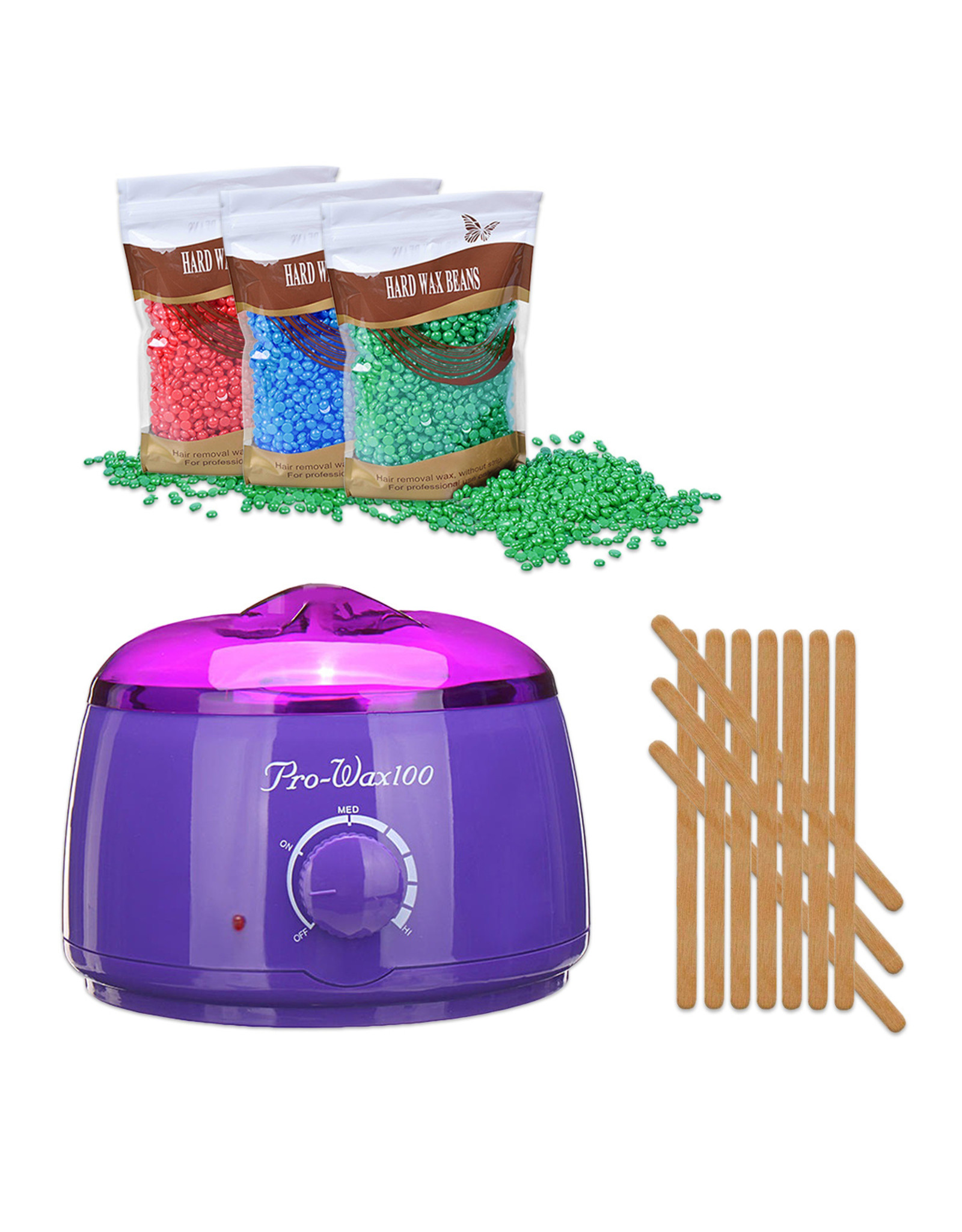 Mega Beauty Shop® Waxapparaat Pro Wax 100 starterset 9. Paars
