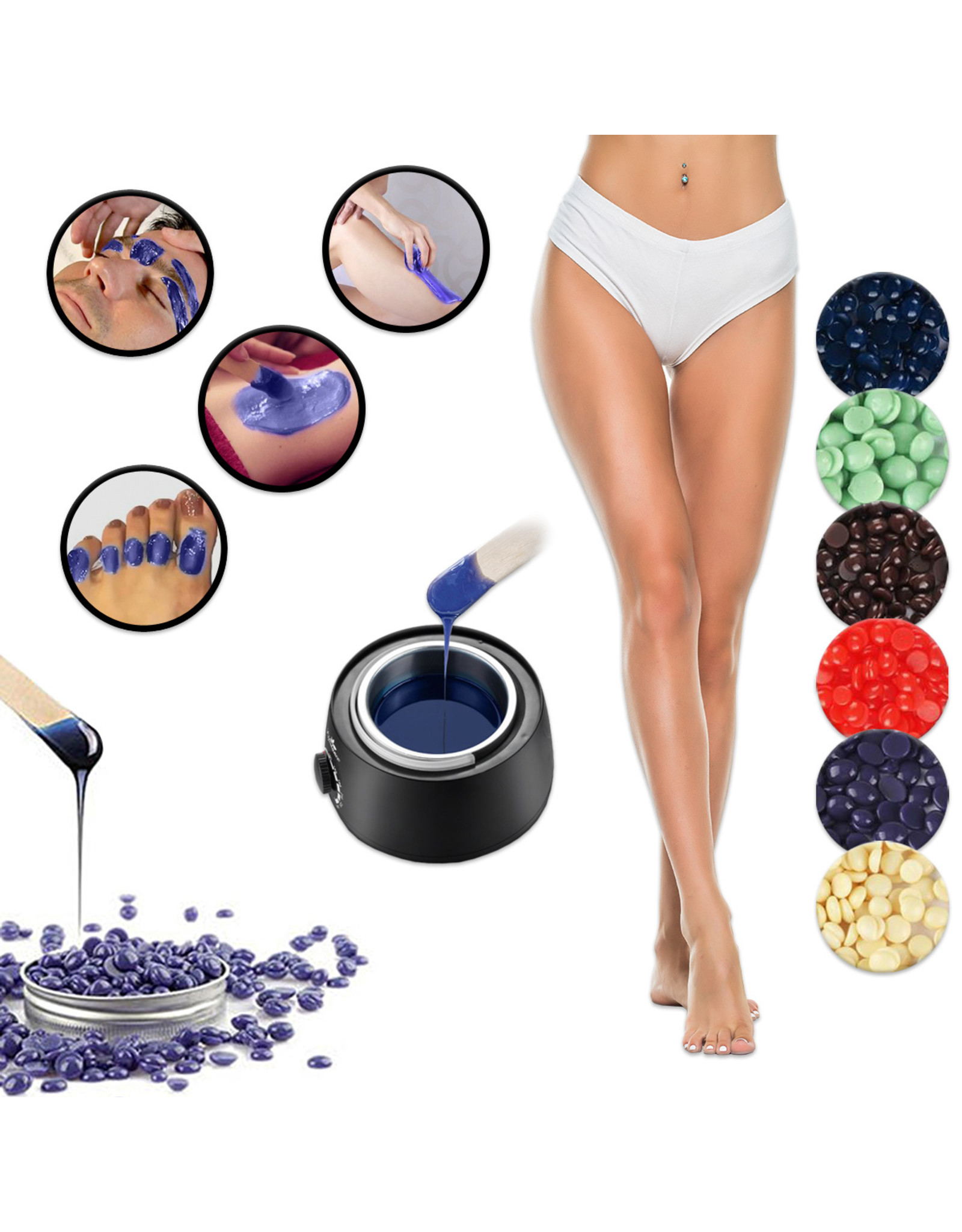 Mega Beauty Shop® Waxapparaat Pro Wax 100 starterset 9. Paars