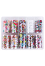 Merkloos Nagel transfer folie nail art set (01) Christmas