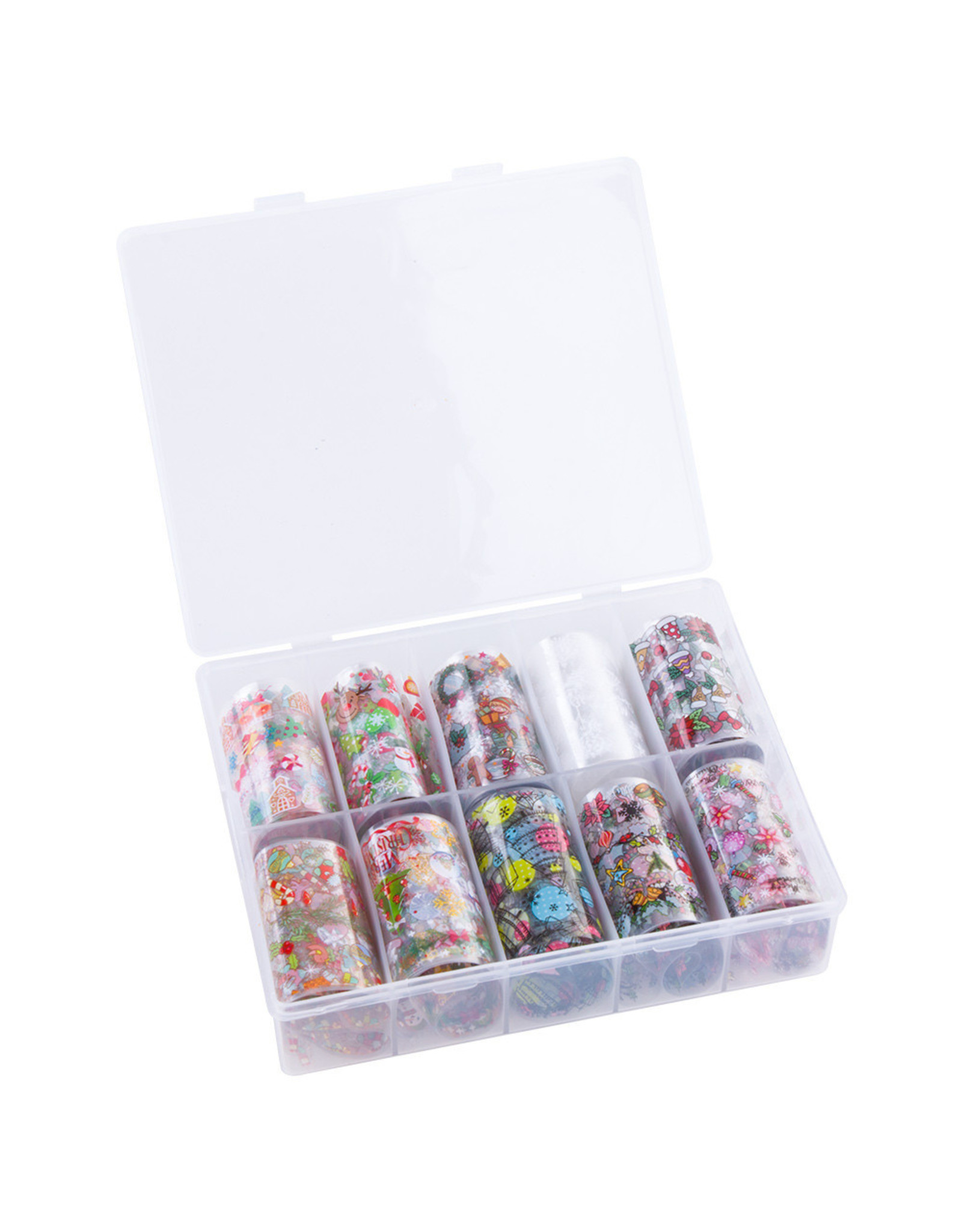 Merkloos Nagel transfer folie nail art set (01) Christmas