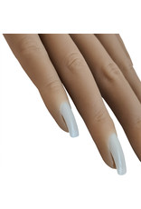 Mega Beauty Shop® Siliconen oefenhand/nailtrainer  #2 incl.120 tips en tafelklem.