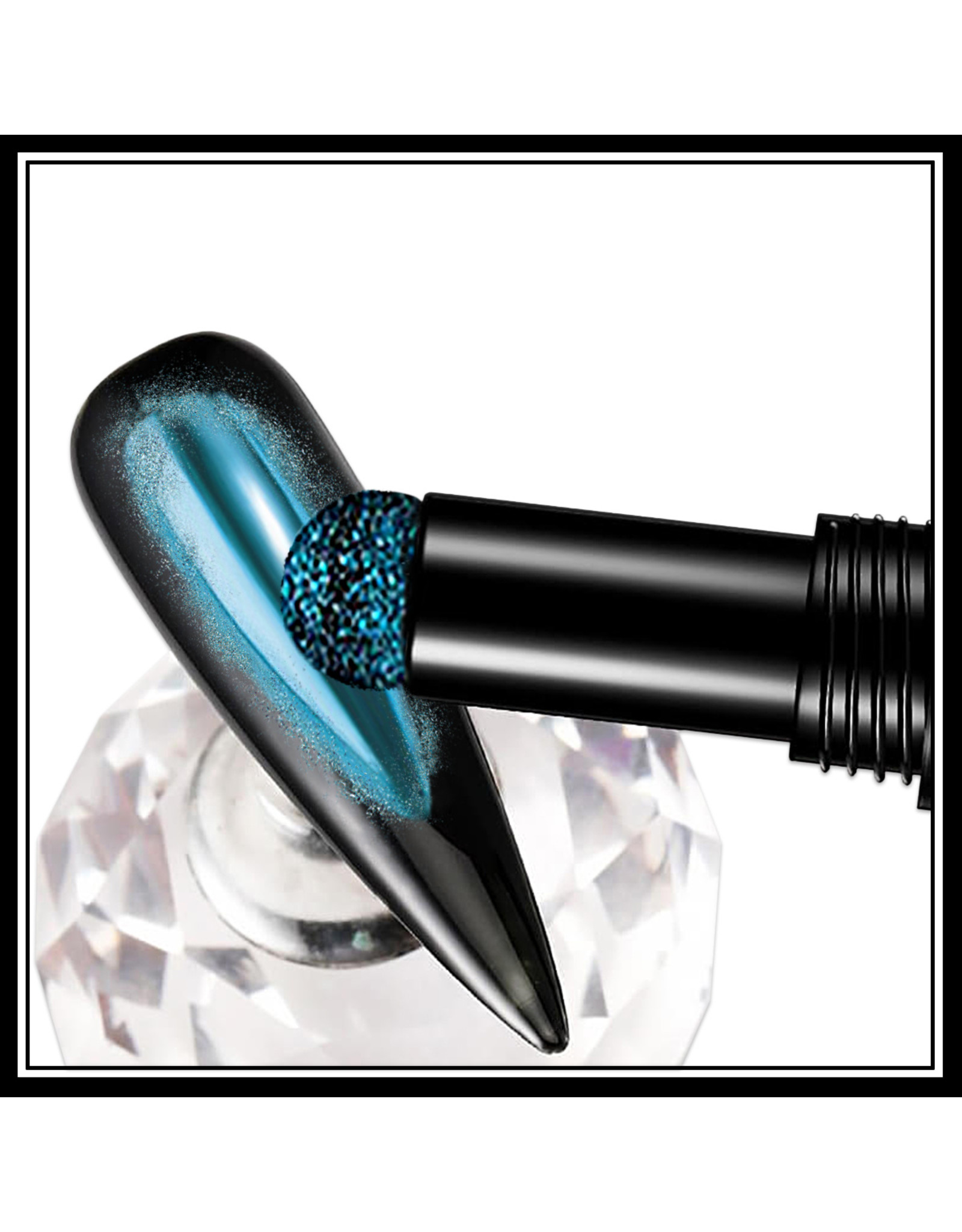 Mega Beauty Shop® Nail art Mirror pigment pen Aqua Blue