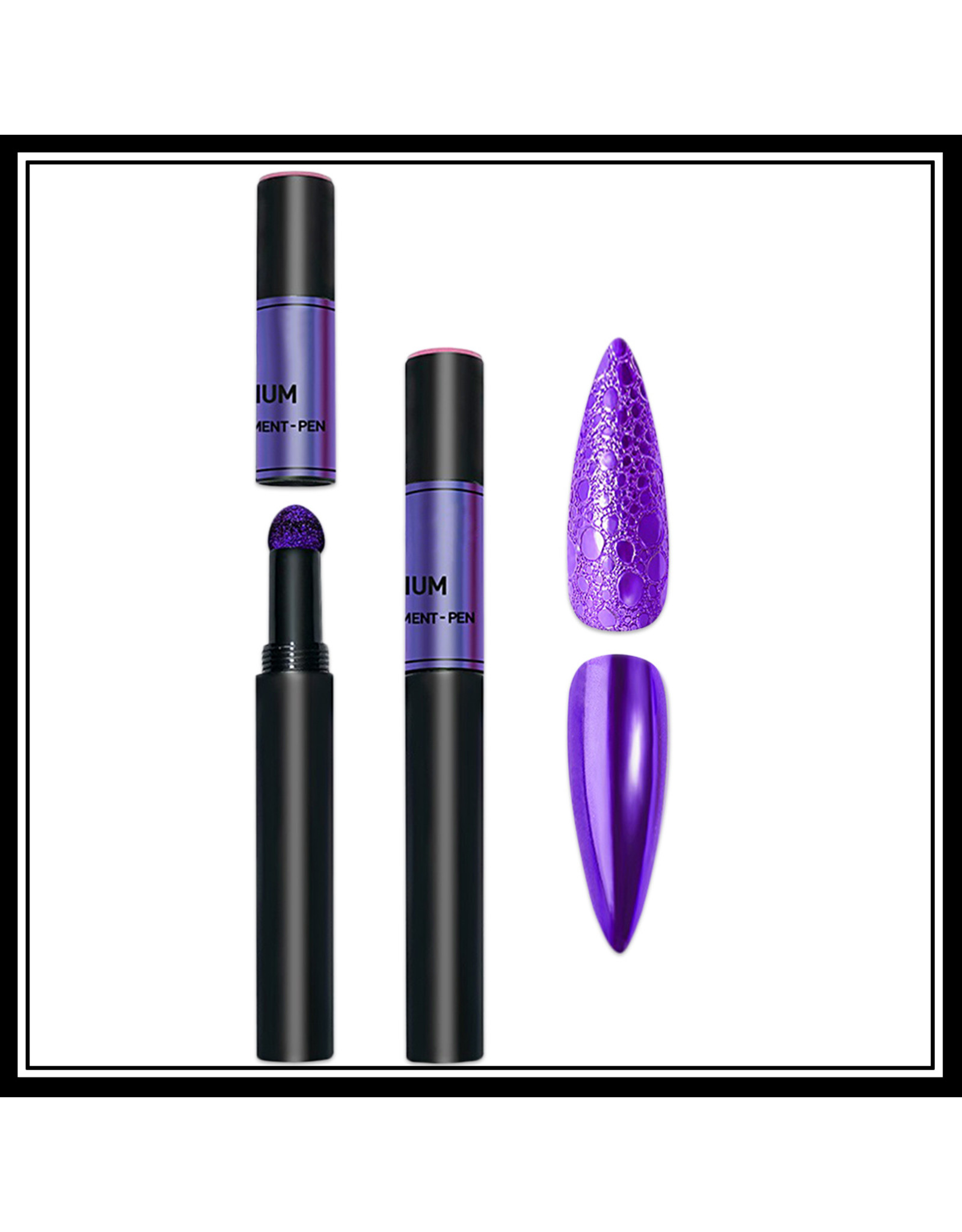 Mega Beauty Shop® Nail art Mirror pigment pen Purple