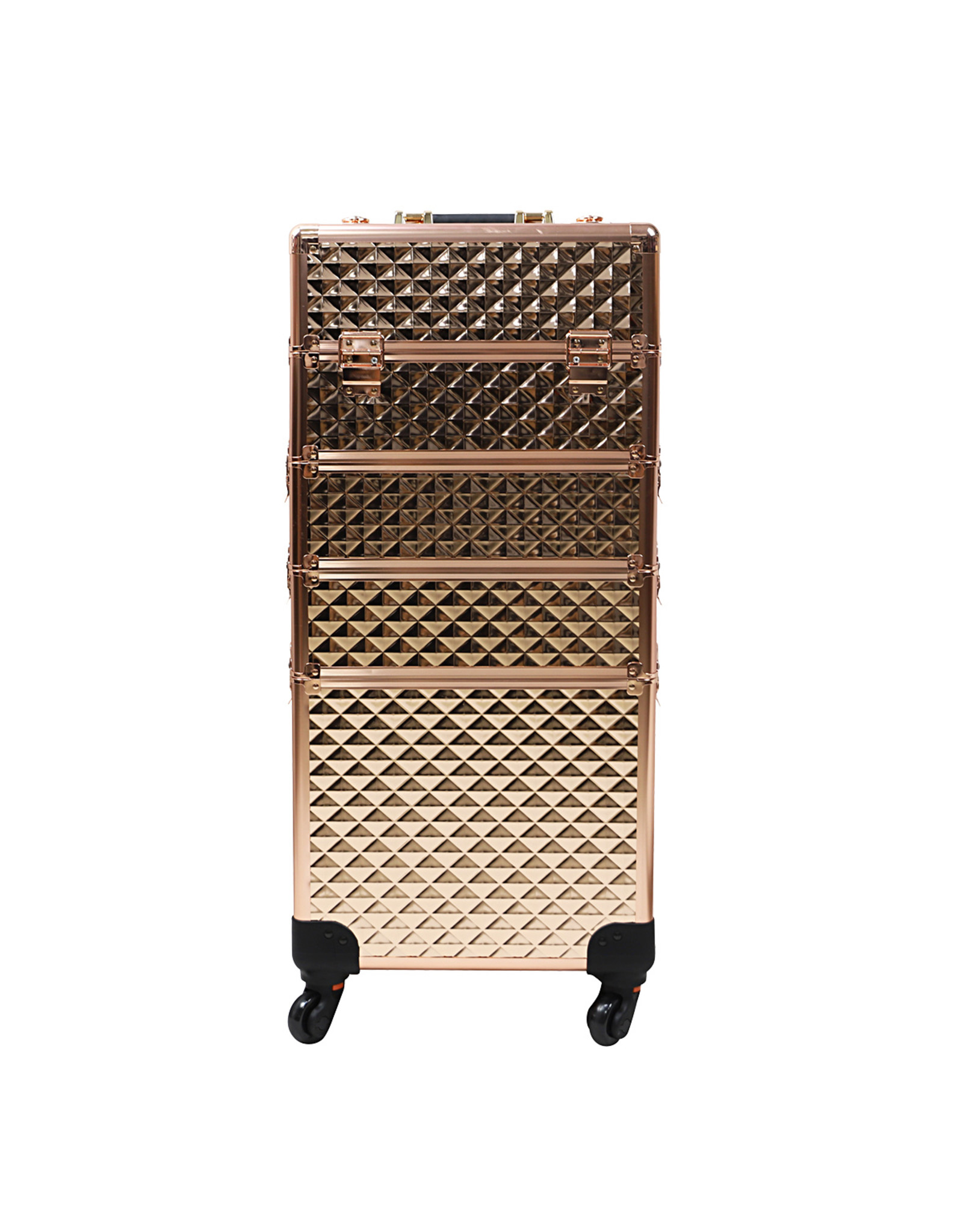 Mega Beauty Shop® Aluminium Trolley Gold 4in1 - 3D