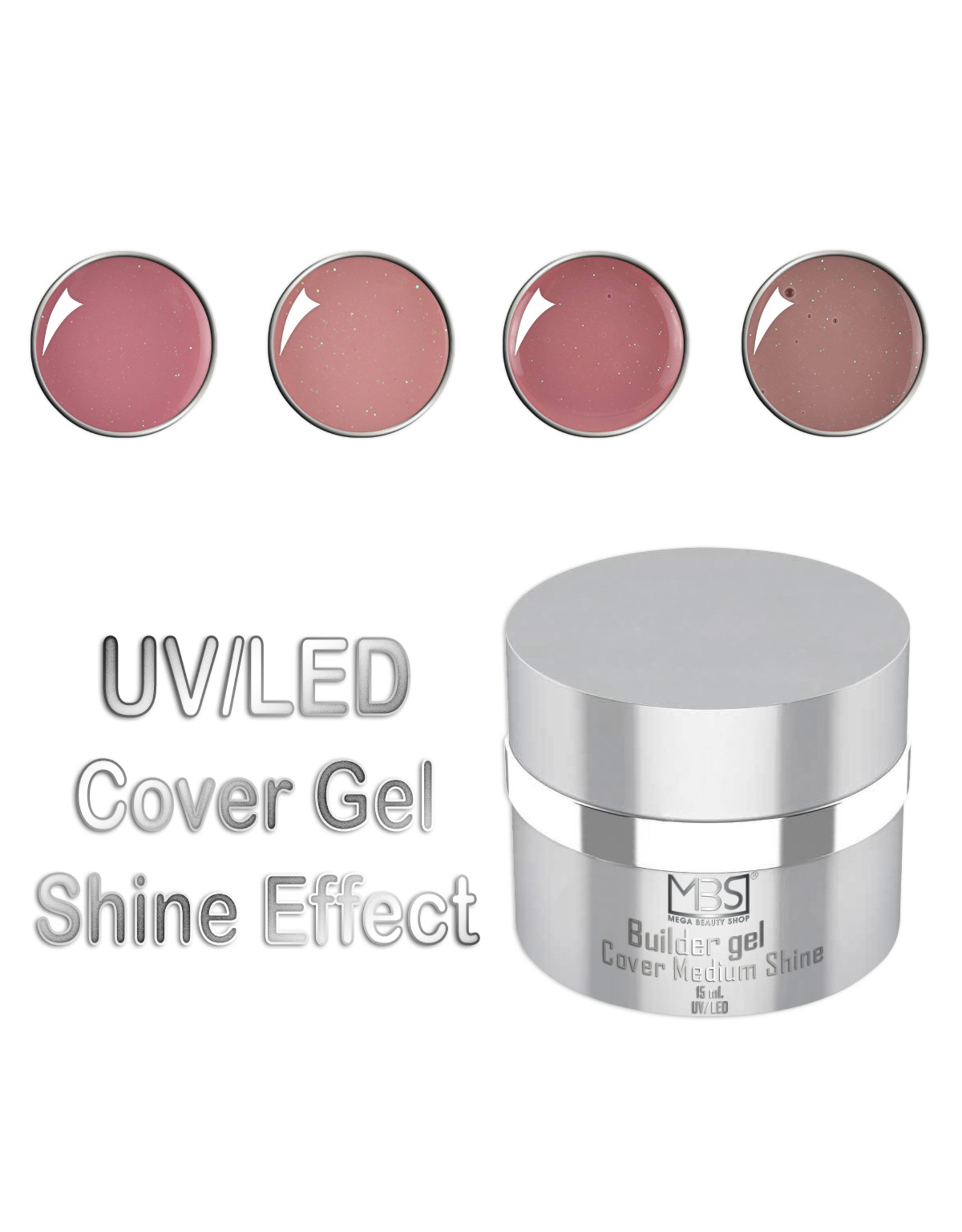 Mega Beauty Shop® PRO Builder cover medium shine shine 15ml.