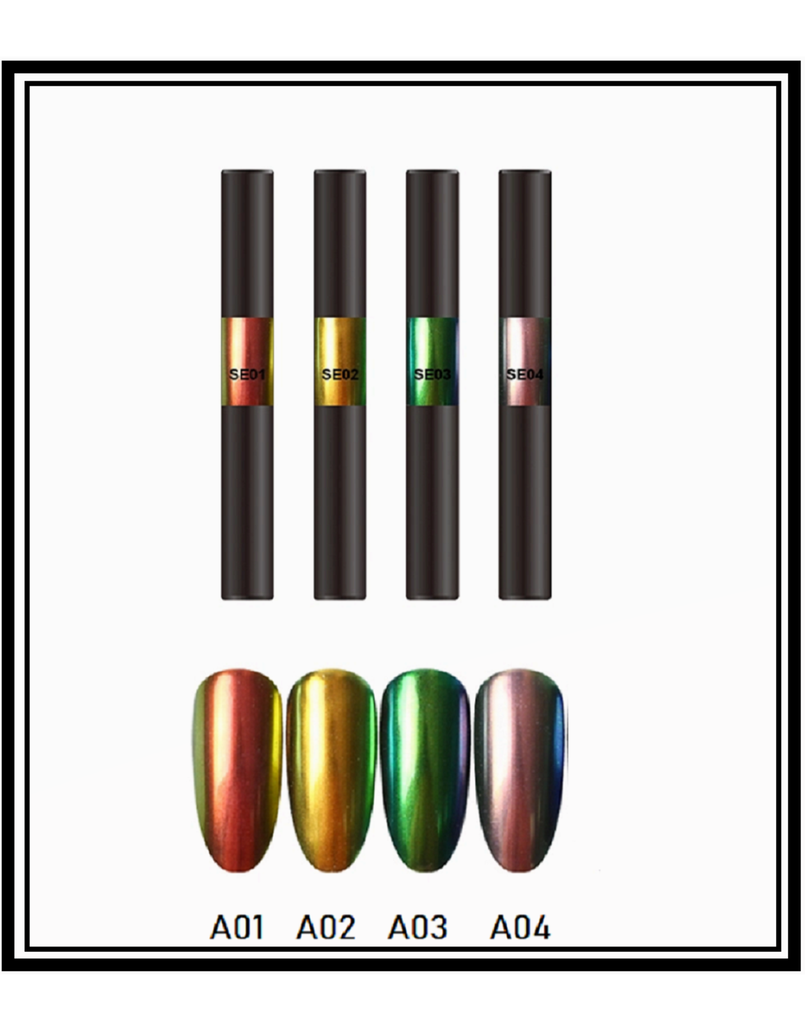 Mega Beauty Shop® Nail art Aurora pigment pen set (05)