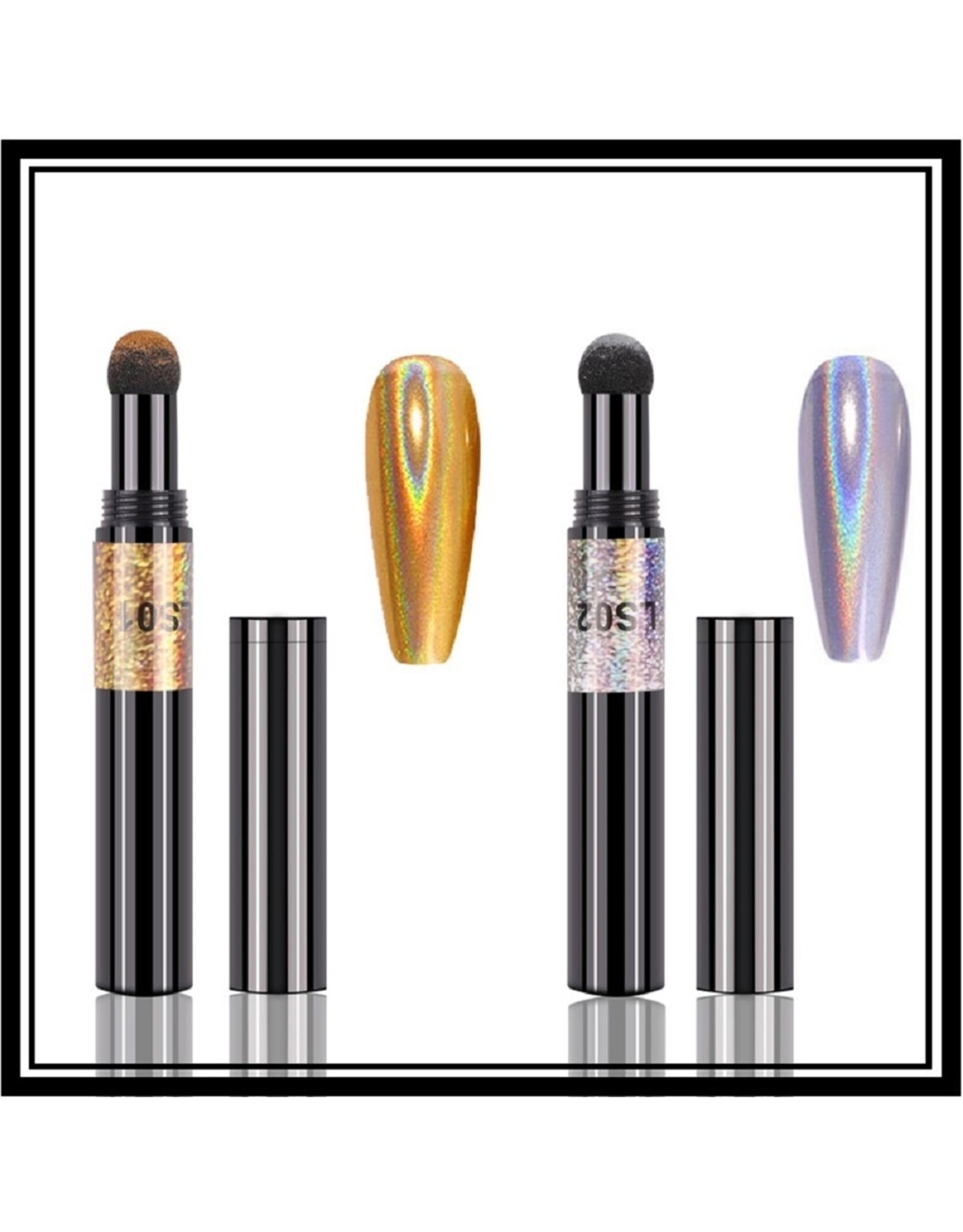 Mega Beauty Shop® Nail art Holo pigment pen set (03)