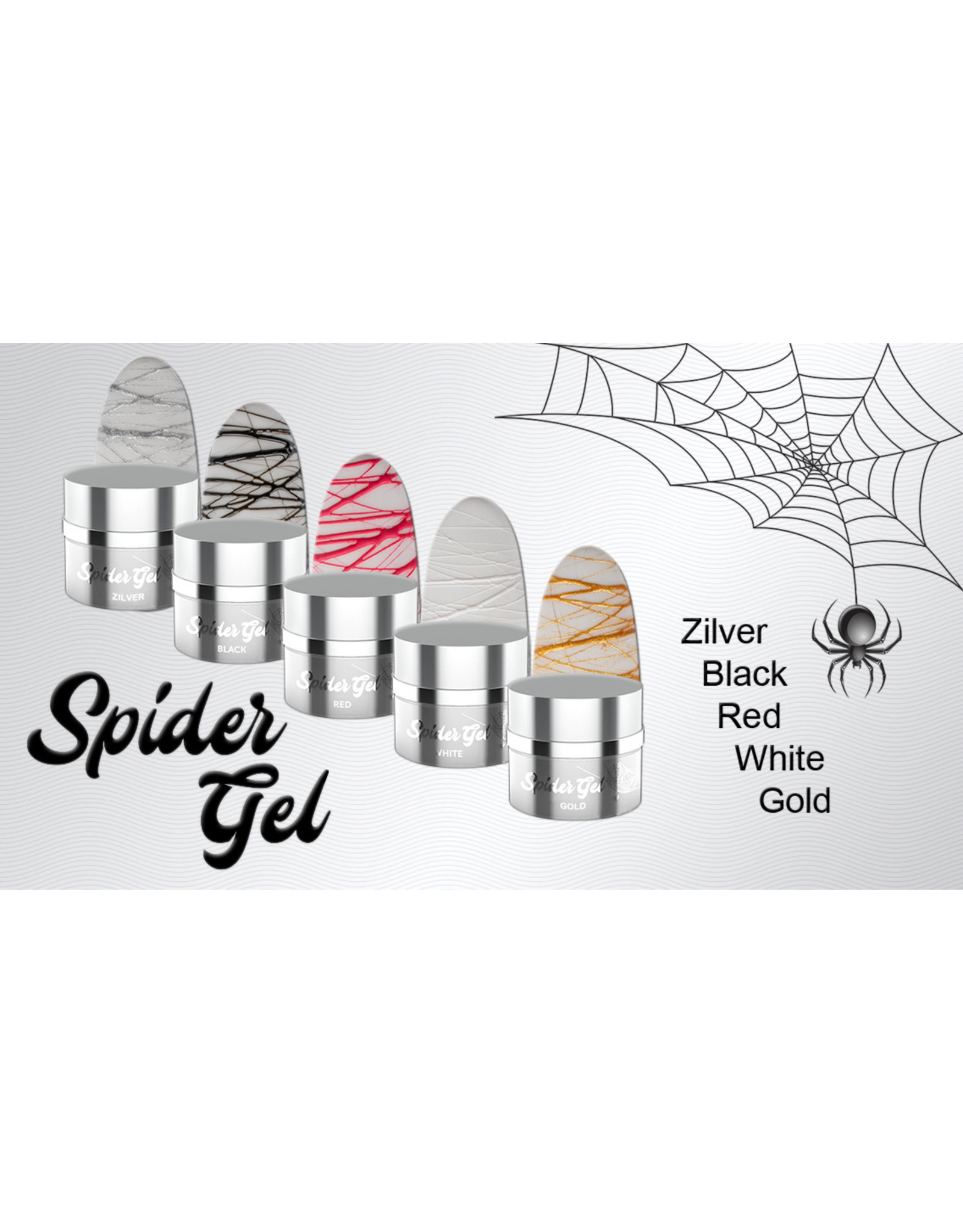 Mega Beauty Shop® Spider gel 5ml. PRO (zilver)