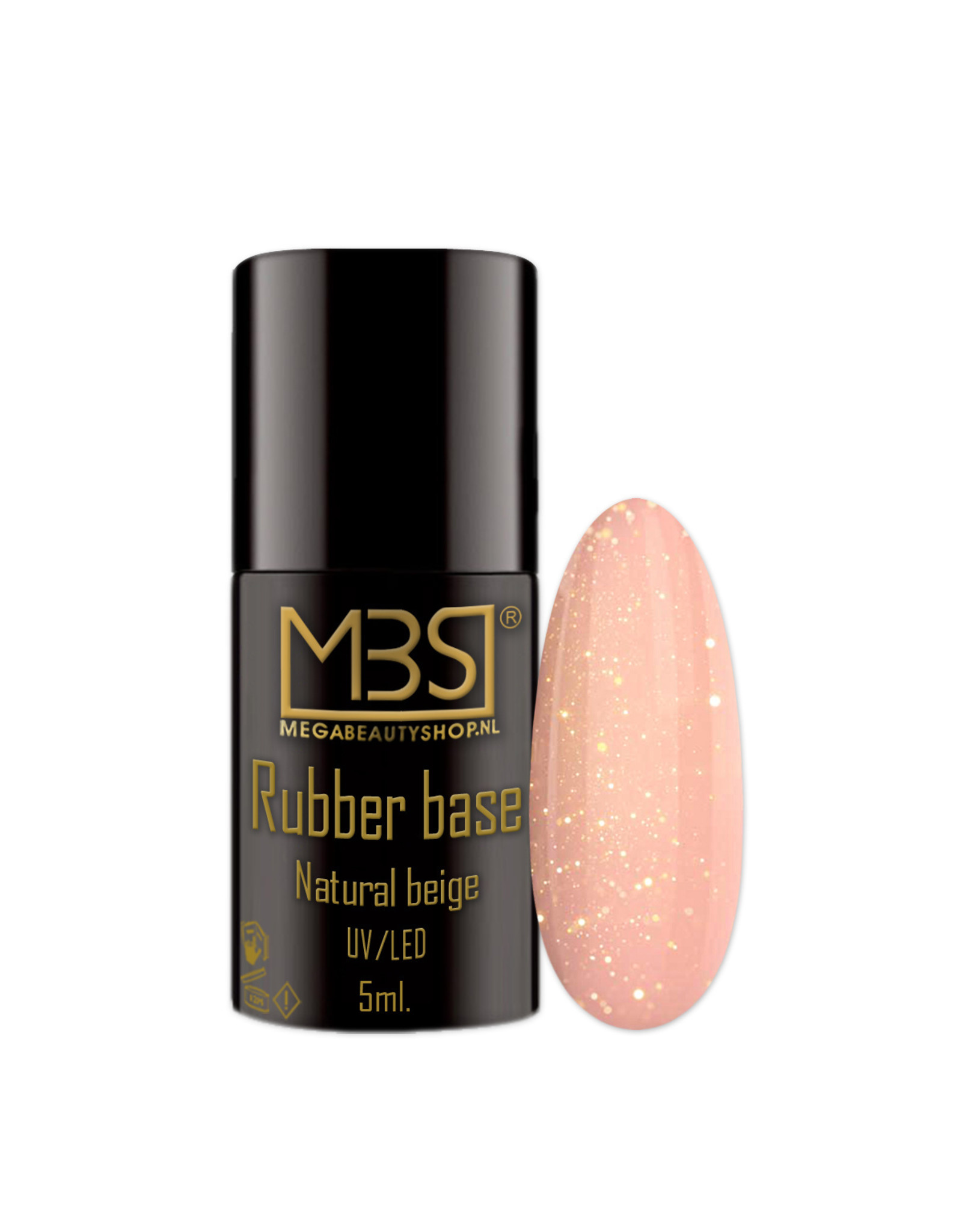 Mega Beauty Shop® Rubber Base Naturel Beige effect  5ml.