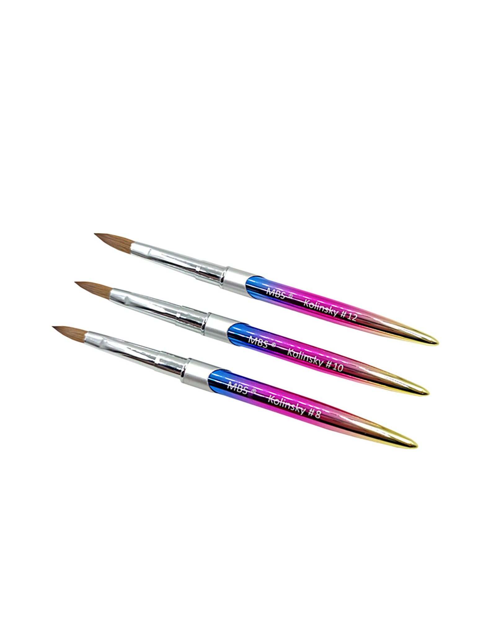 Mega Beauty Shop® Kolinsky acryl penseel #12 Rainbow