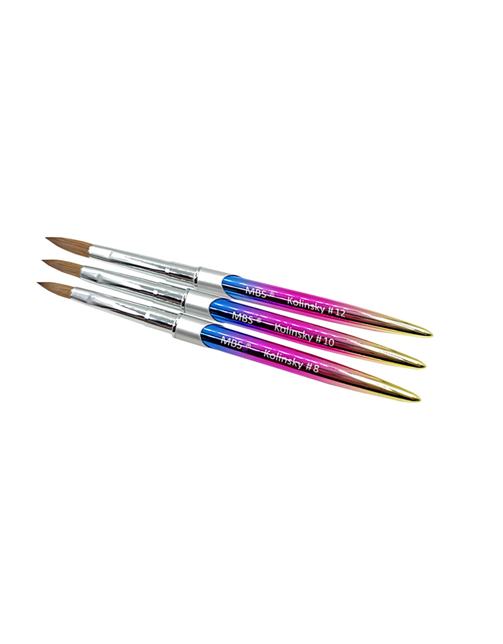 Mega Beauty Shop® Kolinsky acryl penseel #12 Rainbow