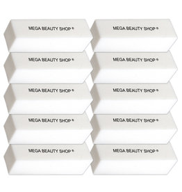 Mega Beauty Shop® Nagel polijstblok Wit  (10stuk)