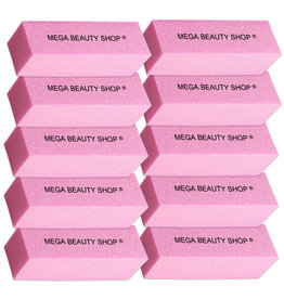 Mega Beauty Shop® Nagel polijstblok Roze (10stuk)