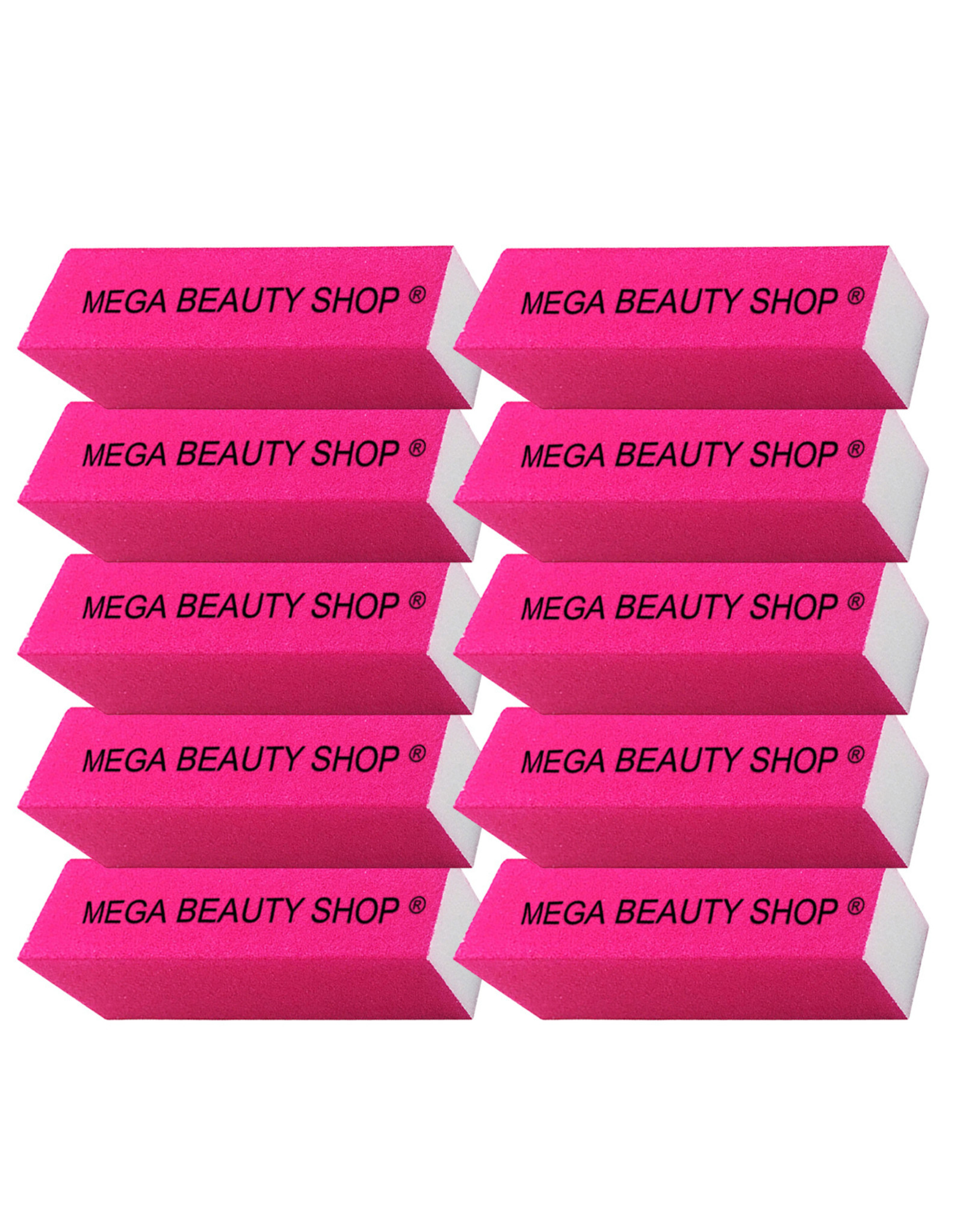 Mega Beauty Shop® Nagel polijstblok Neon Pink (10stuk)