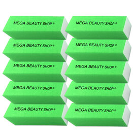 Mega Beauty Shop® Nagel polijstblok Neon Groen (10stuk)