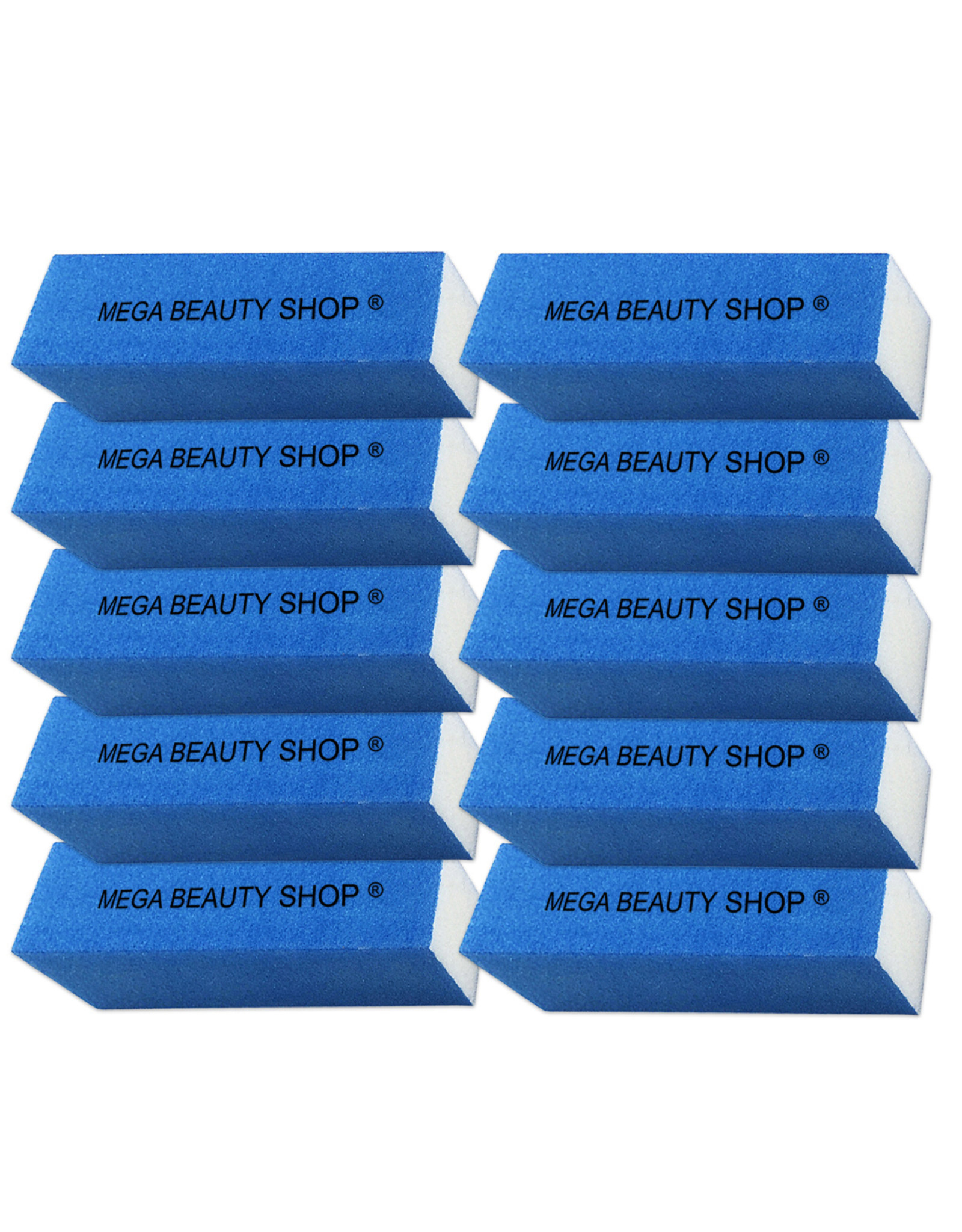 Mega Beauty Shop® Nagel polijstblok Neon Blauw (10stuk)