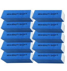 Mega Beauty Shop® Nagel polijstblok Neon Blauw (10stuk)