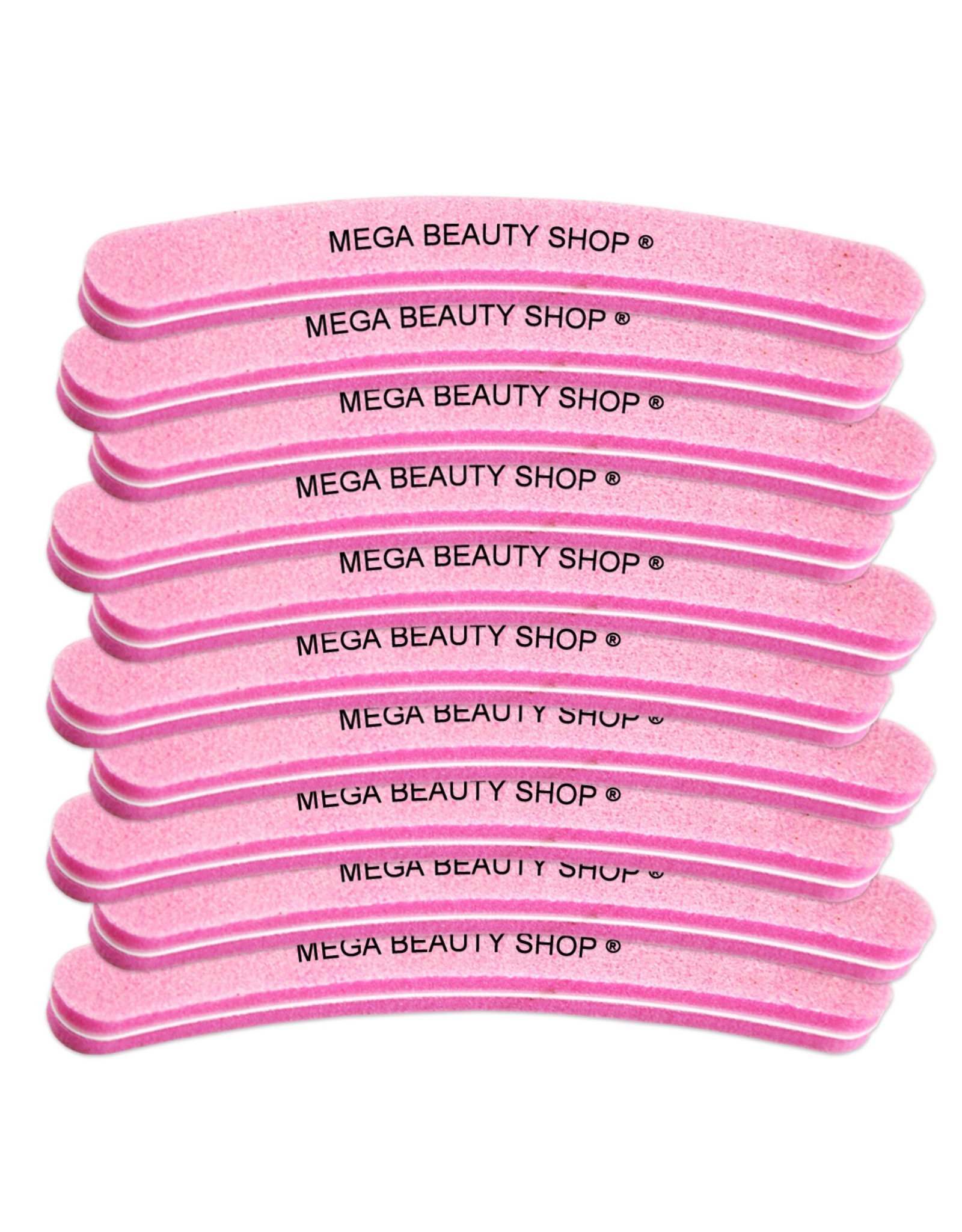 Mega Beauty Shop® Nail buffer Krom  (1stuk) Roze